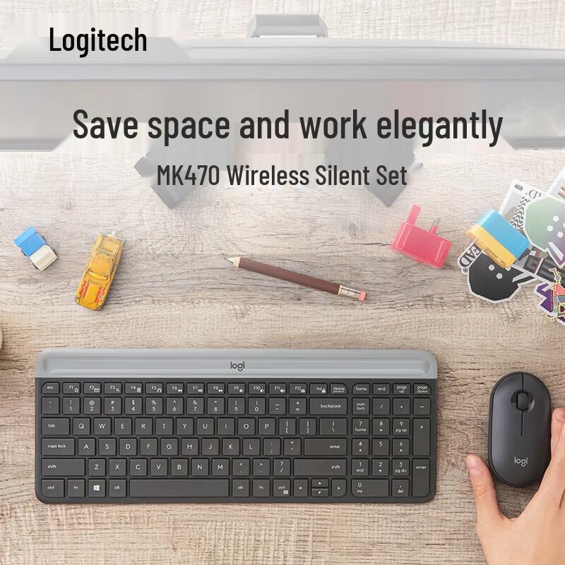 Logitech MK470 Slim Wireless Keyboard and Mouse Combo