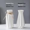 Nordic Minimalist White Ceramic Vase for Hydroponic and Dried Flower Arrangements in Modern Living or Dining Spaces