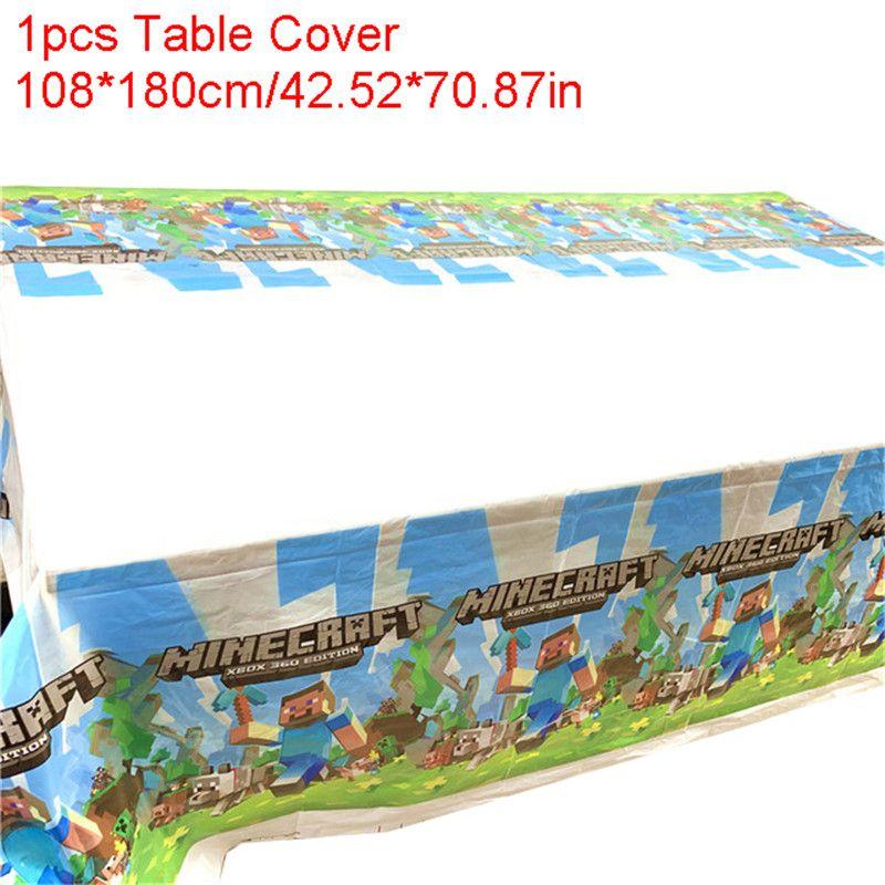 Shower Minecraft Baby Birthday Party Supplies Decoration Tableware Disposable