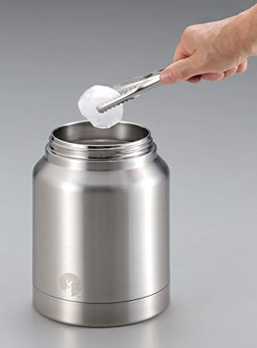 Captain Stag Sports Bottle, Direct Drinking, Double Stainless Steel Bottle, Vacuum Insulated, Keeps Drinks Cold, HD Water Tank, 2.5L, Silver, UE-3529