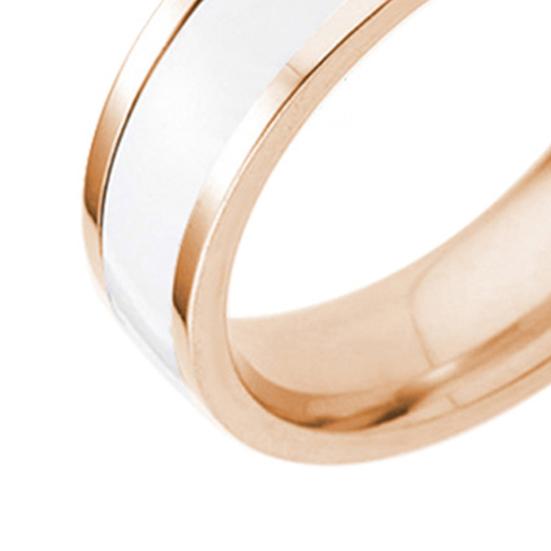 Ring Decorative Titanium Simple Steel Unisex Band Finger