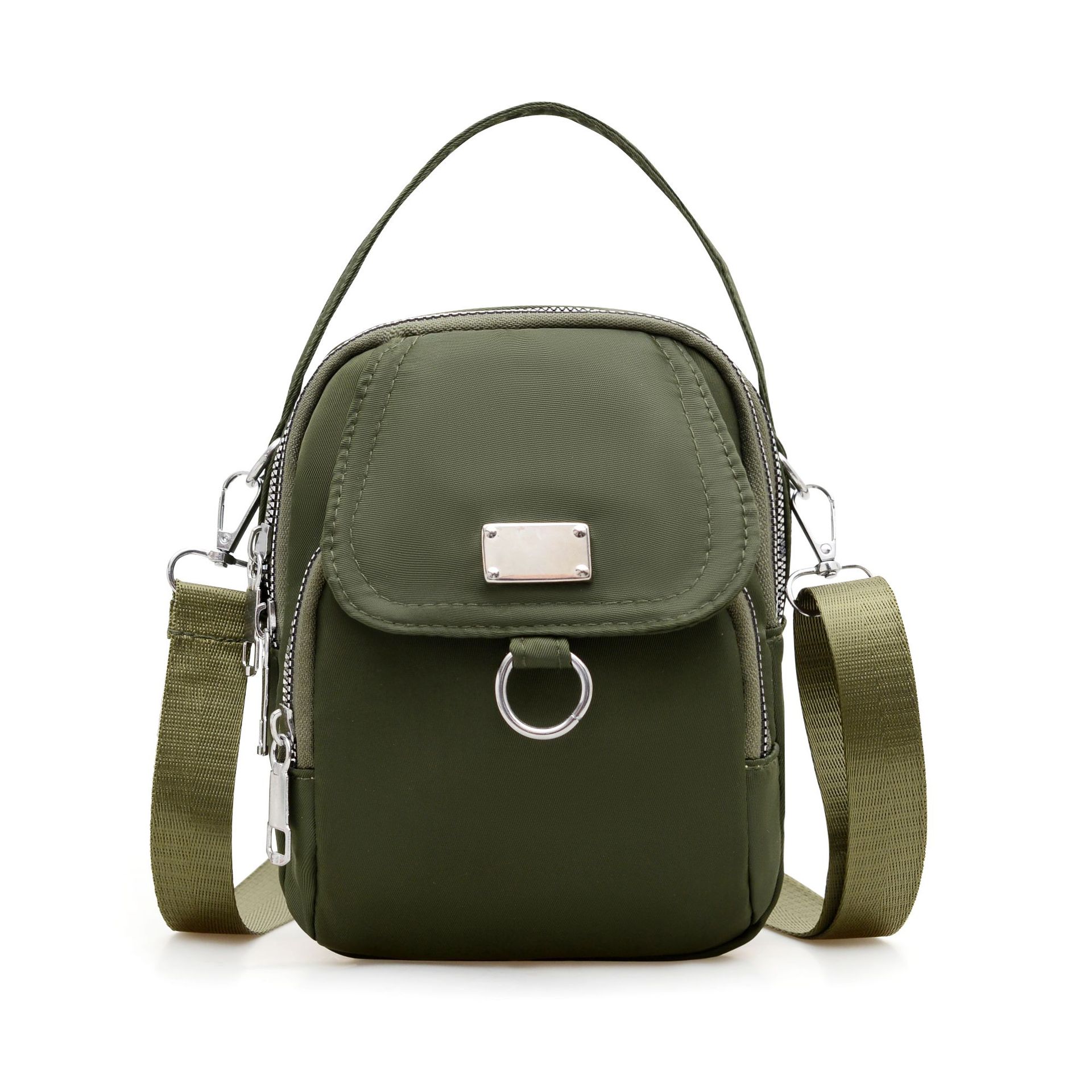 

Versatile small bag new trend fashion candy color shoulder messenger bag high sense simple Korean version mobile phone bag women зелений