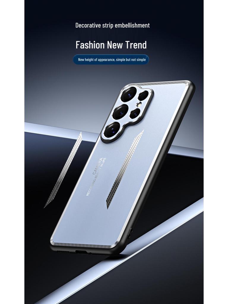 Samsung S26U Aluminum Alloy Frosted Metal Full Coverage Anti-Fall Phone Case