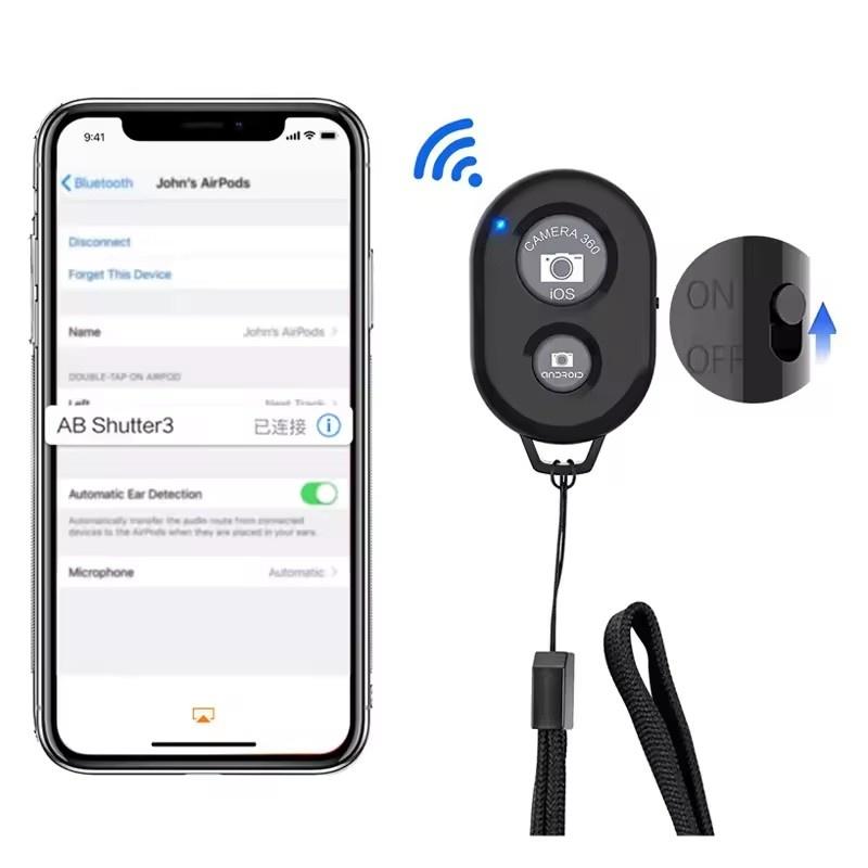 Bluetooth Kamera Fernbedienung für Smartphones Drahtlose Telefonkamera Fernbedienung Kompatibel mit iPhone&Android Fotos&Videos aufnehmen