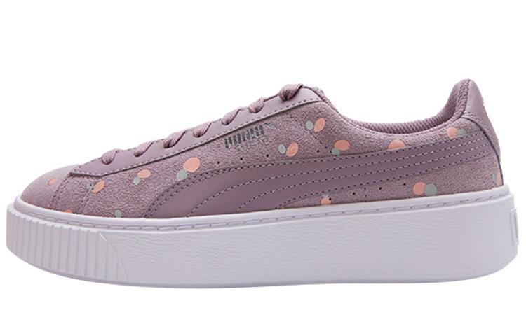 PUMA Sneakers Suede Platform Dots Jr Purple Women s 368991-01 39
