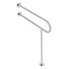 Toilet Safety Rail with Leg 31.5In 300lb Capacity Stainless Steel Grab Bar
