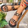 Dames Platform Sandalen met Luipaardprint - Lichtgewicht, Zachte Zool, Modieuze Nep Hennep Touw Zomer Schoenen