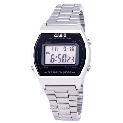 Digital Quartz Stainless Steel Illuminator B640WD-1AVDF B640WD-1AV Unisexuhr