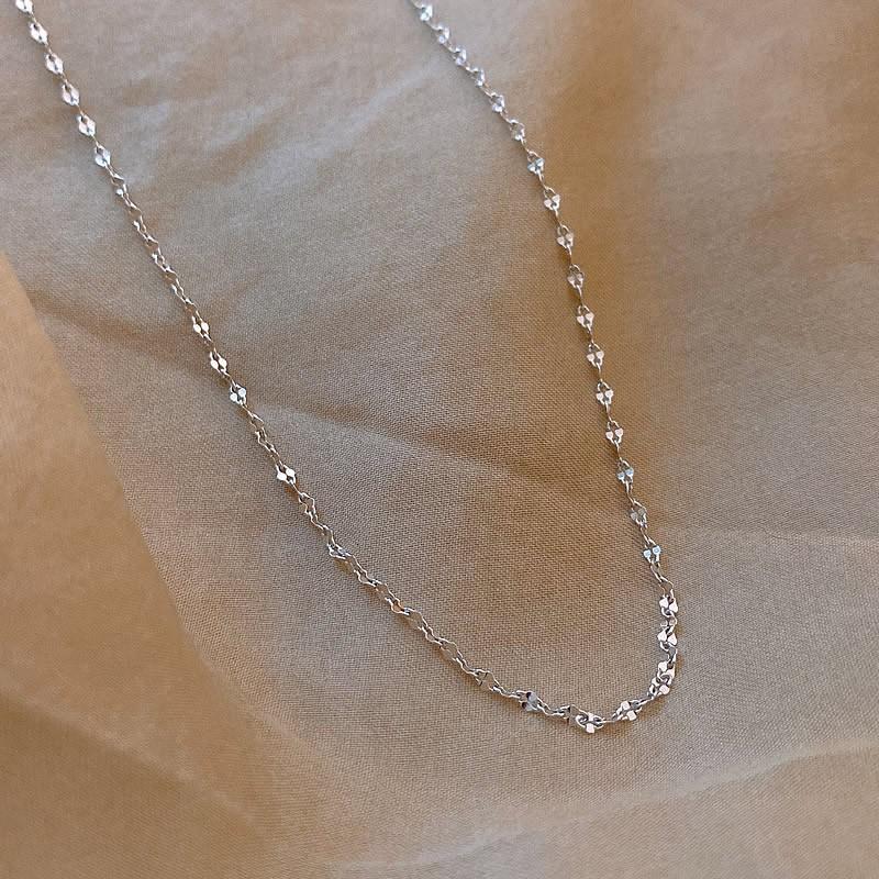 

Персонализированное простое сексуальное короткое складное ожерелье с блестками для губ для женщин с нишевой модой copper plating