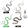 47.2 Inch Realistic Snake Prank Toy with String Clip Realistic Fake Snake Toy Soft Plastic Snake Figure Halloween Prank Props
