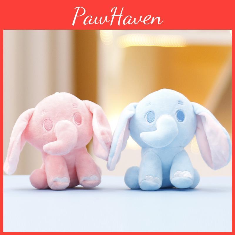 Stuffed Cute Elephant Animal Keychain Accessory Suitable Kid Gift Plush Doll