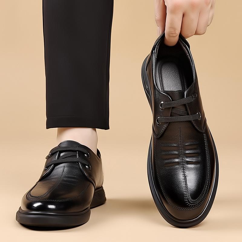 Fashion Classic Handmade Man Oxford Shoes Wedding Dress Shoes Genuine Leather Men Business Formal Flats High Quality Men's Casual Shoes