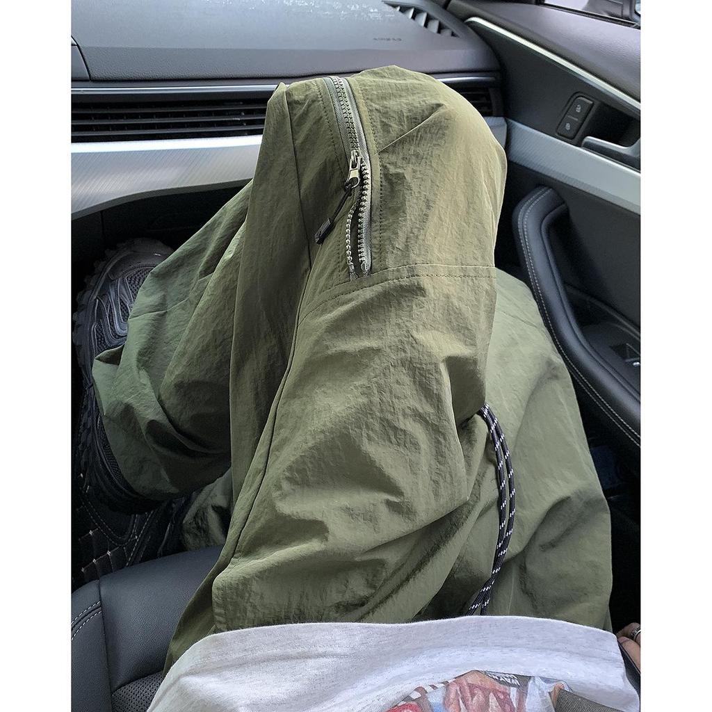 Men's Trendy Summer Quick-Drying Overalls - Functional, Casual Wide-Leg Hiking Pants