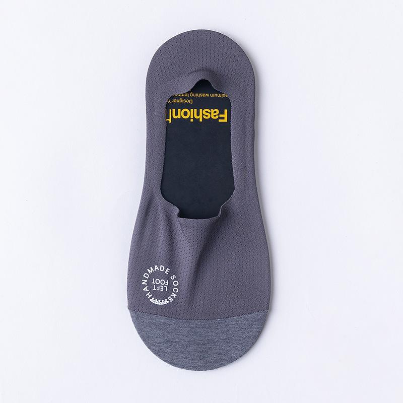 

Men s Breathable Non-Slip Boat Socks - Summer Thin Mesh, Pure Cotton, Low-Cut Invisible Design Simple Packaging