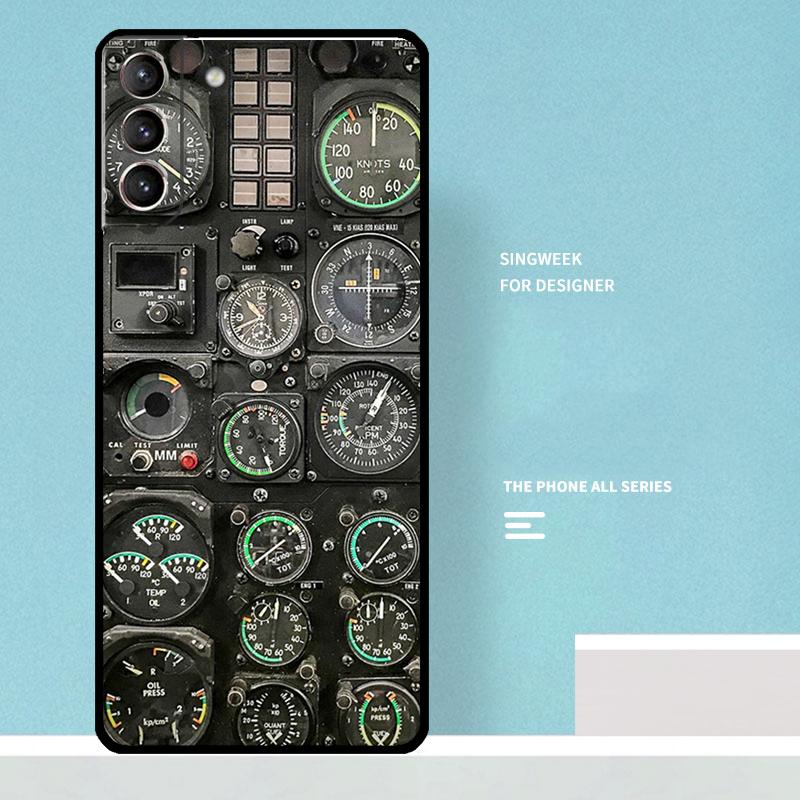 Flight Instruments Case For Samsung Galaxy S25 Ultra S20 S21 S22 S23 S24 Ultra S9 S10 Plus S25 FE Phone Cover