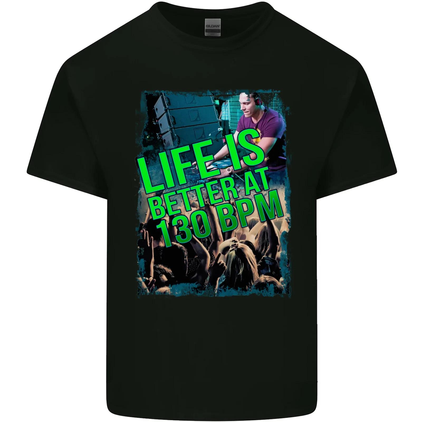 

Life Is Better at 130 Bpm Dance Music DJ Kids T-Shirt Childrens L