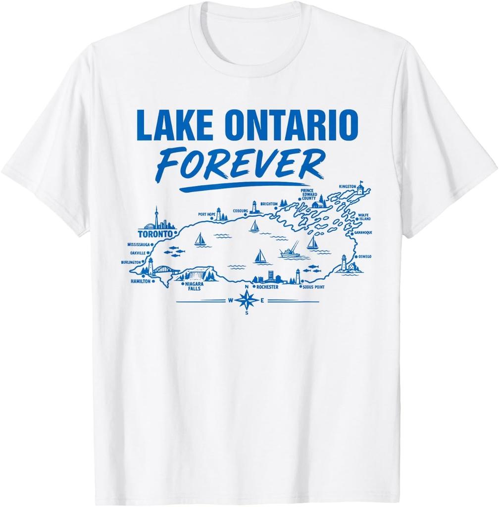 Lake Ontario Forever Vintage Retro Great Lakes T-Shirt