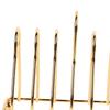 7-teiliges Set goldene Metall-Untersetzer Eisen-Untersetzer mit Halter Untersetzer Tisch-Untersetzer-Set für Couchtisch