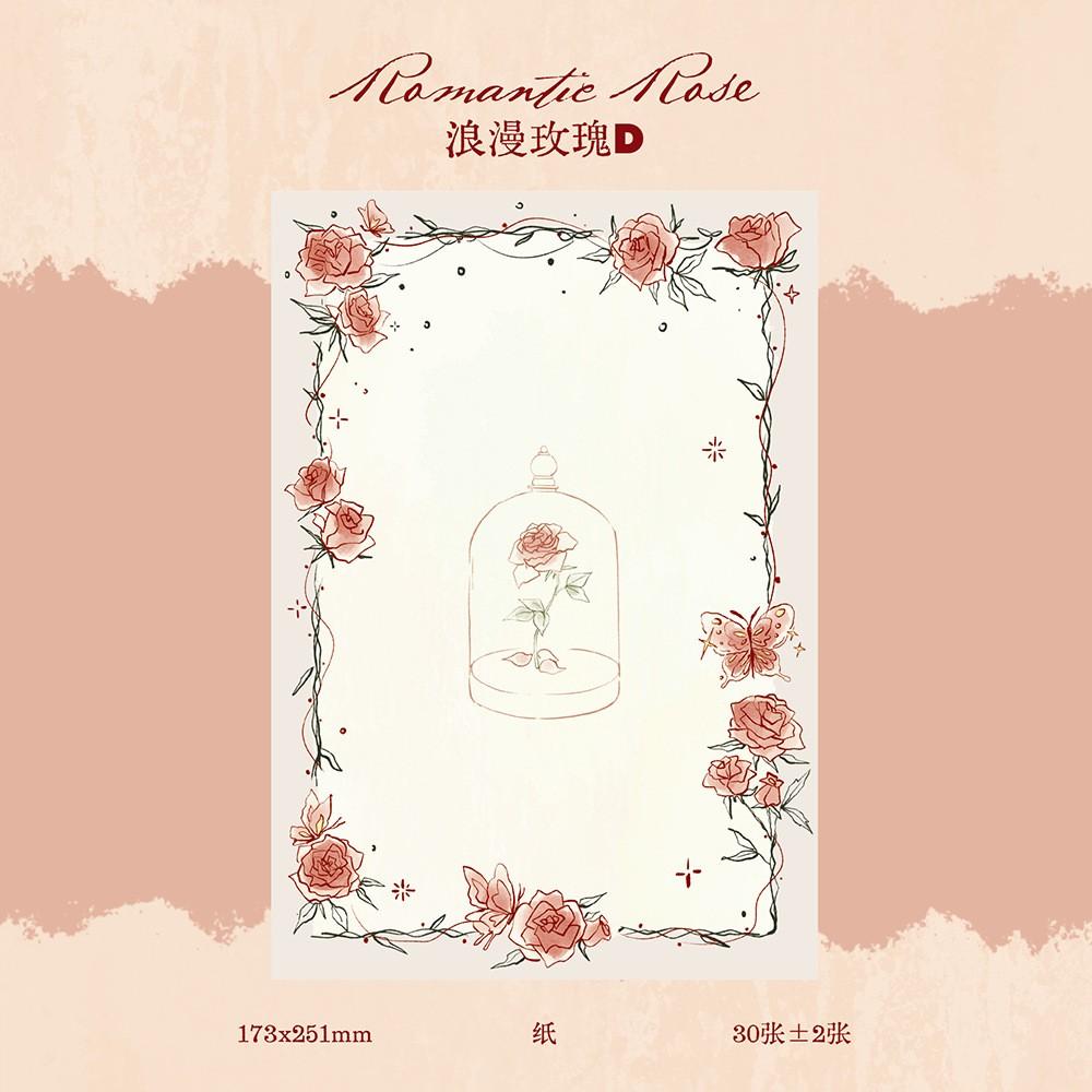 

Rose Butterfly Notepad & Letter Paper One Size