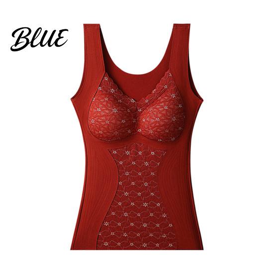 V-neck Padded Vest German Velvet Pads Seamless with Chest Women Bottoming Sleeveless Thick Thermal Base