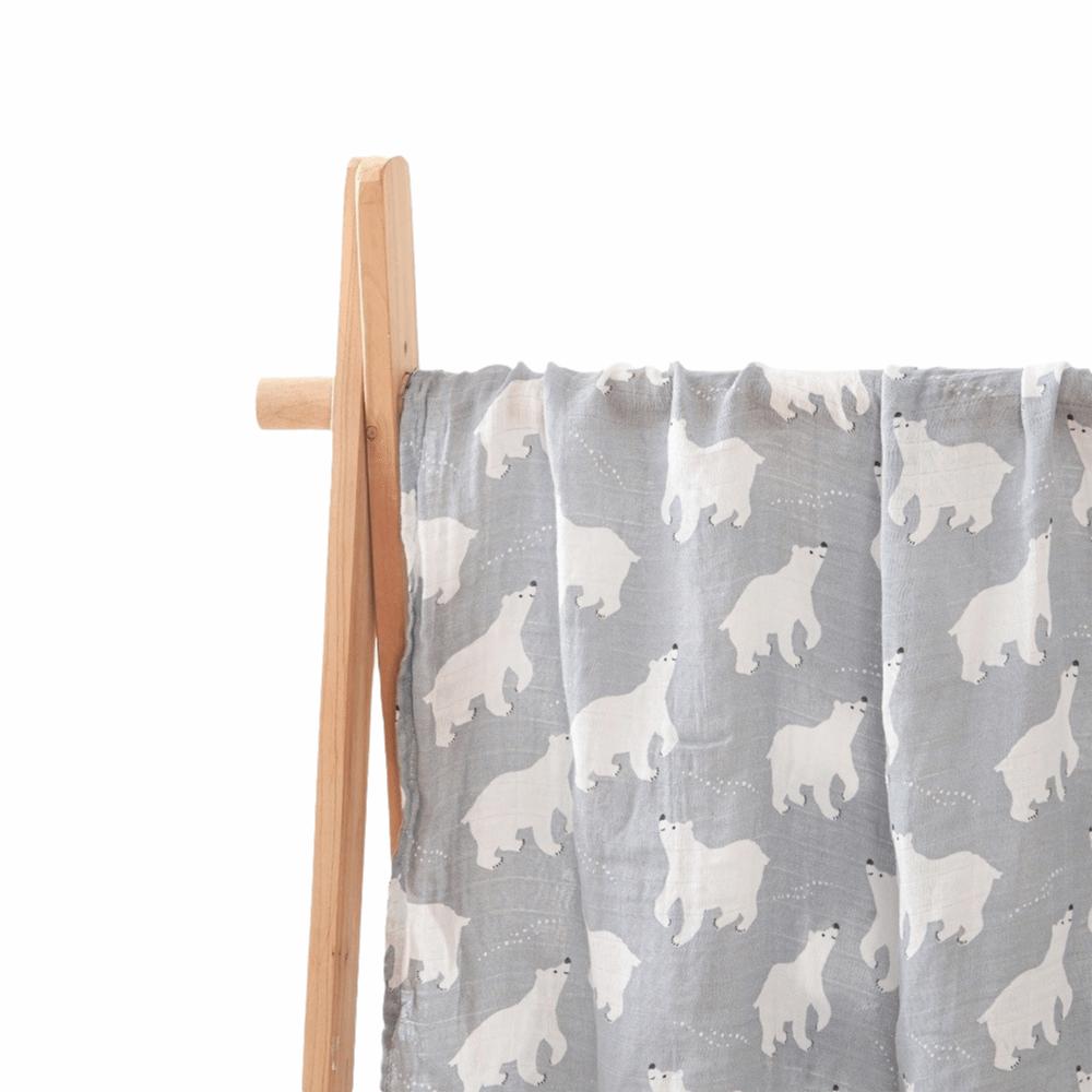 Cartoon Print Baby Swaddle Blanket Cotton Baby Stroller Cover Baby Wrap Sleeping Bag  Infant Bath