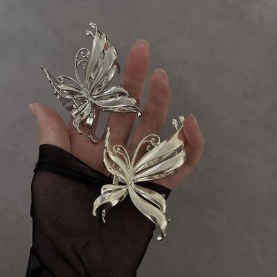 Metal Butterfly Hair Clip Elegant Personality Women Girls Trendy Temperament Creative Design Shark Clips Hair Accessories