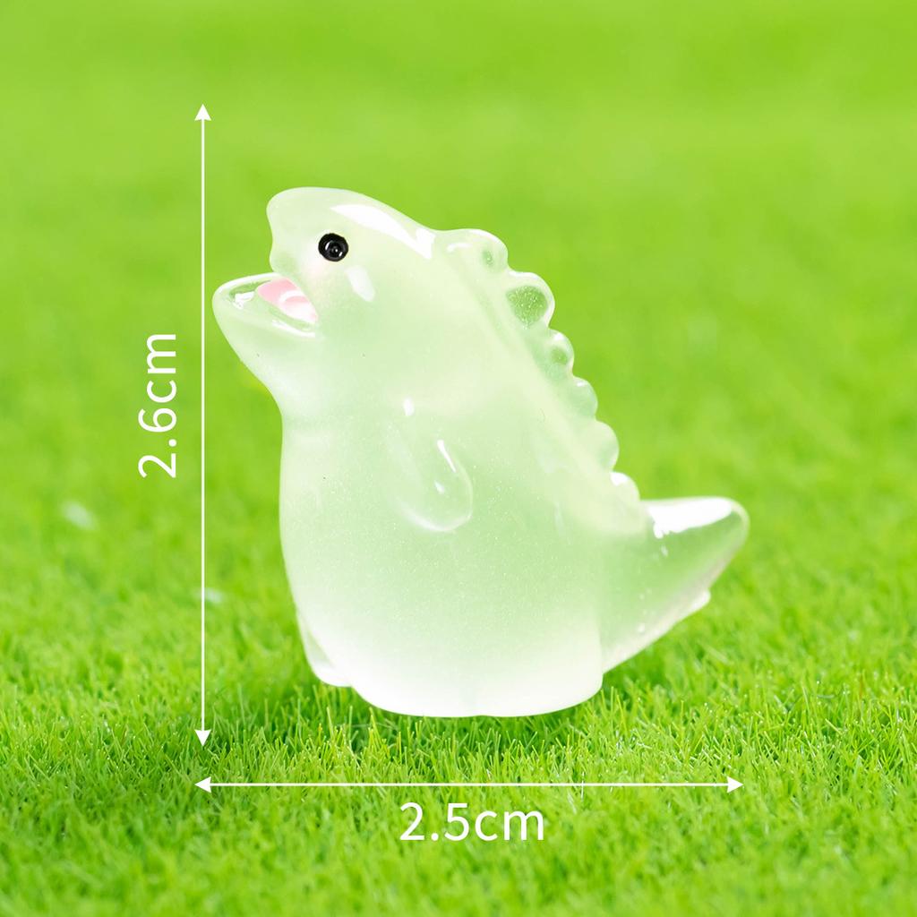Mikro-Landschaft Cartoon Niedlich Leuchtend im Dunkeln Godzilla Tier Ornament DIY Dekorative Accessoires Schreibtisch Auto Ornament