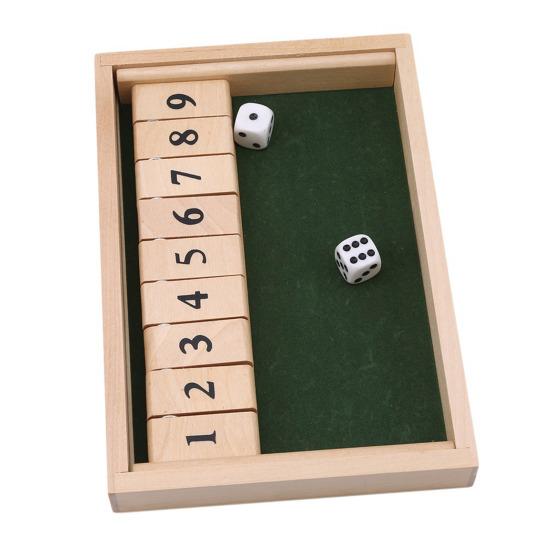 Dice Game Hand-eye Coordination Early Education Reliable Shut The Box Dice Game for Children