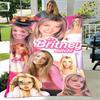 Star Britney Spears Printed Blanket Flannel Warm Blankets Soft And Comfortable Blanket Bed Linings Cubre Cama Birthday Gift