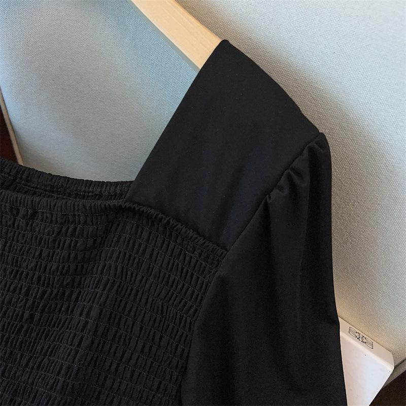 Women's Plus Size Slimming Loose Short Sleeve Long Dress
