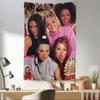 SSpice Girls Music Chart Tapestry Home Decoration Hippie Bohemian Decoration Divination Wall Hanging Home Decor