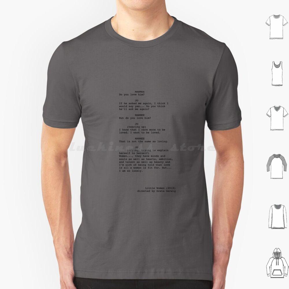 Little Women Script Excerpt T Shirt Cotton Men Women DIY Print Little Women Saoirse Ronan Watson Florence Pugh Greta Gerwig