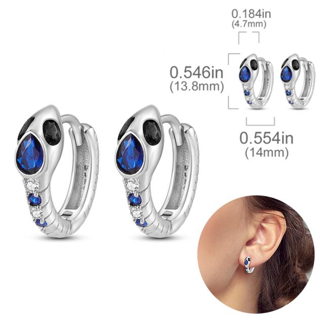 Silverfärgad U-formad dubbelbåge örhängen Cz Cubic Zircon Sparkling Pave Stud örhängen för kvinnor Mode smycken present