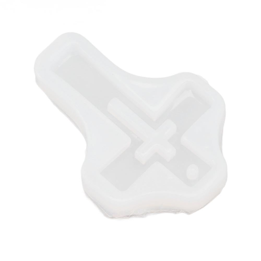 10pcs Food Grade Silicone Silicone Cross Mold Pendant Casting Mold For Craft Projects