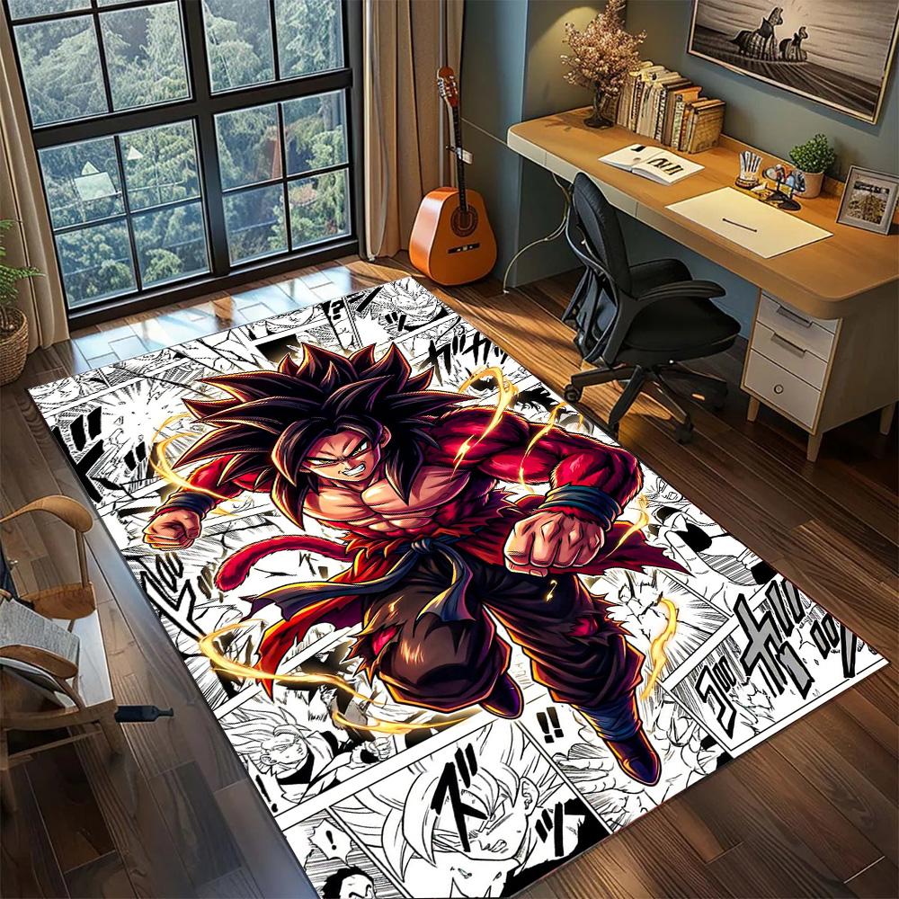 

Goku Bedroom Fashion Floor Mat, Non Slip Washable Large Area Carpet Rug Indoor Gamer Room.-TING 60x90cm