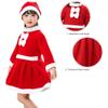 Fleece Children's Christmas Clothes Long Sleeve Kids Cosplay Clothes  Children