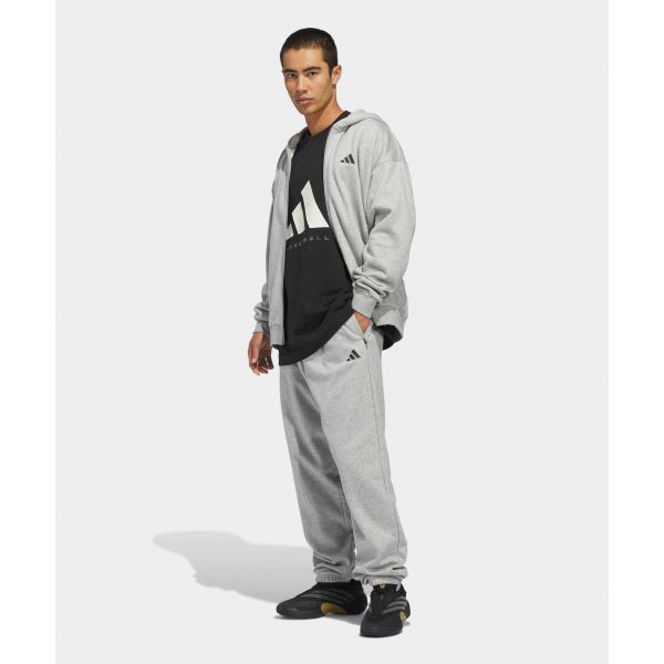 Adidas Basketball Loose Fit Hooded Zip Sports Jacket Unisex Jackets KB7562