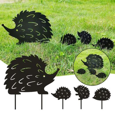 Décoration de Jardin en Fer Forgé Créative Artisanat de Jardin Hérisson A Ornements Métalliques Creux