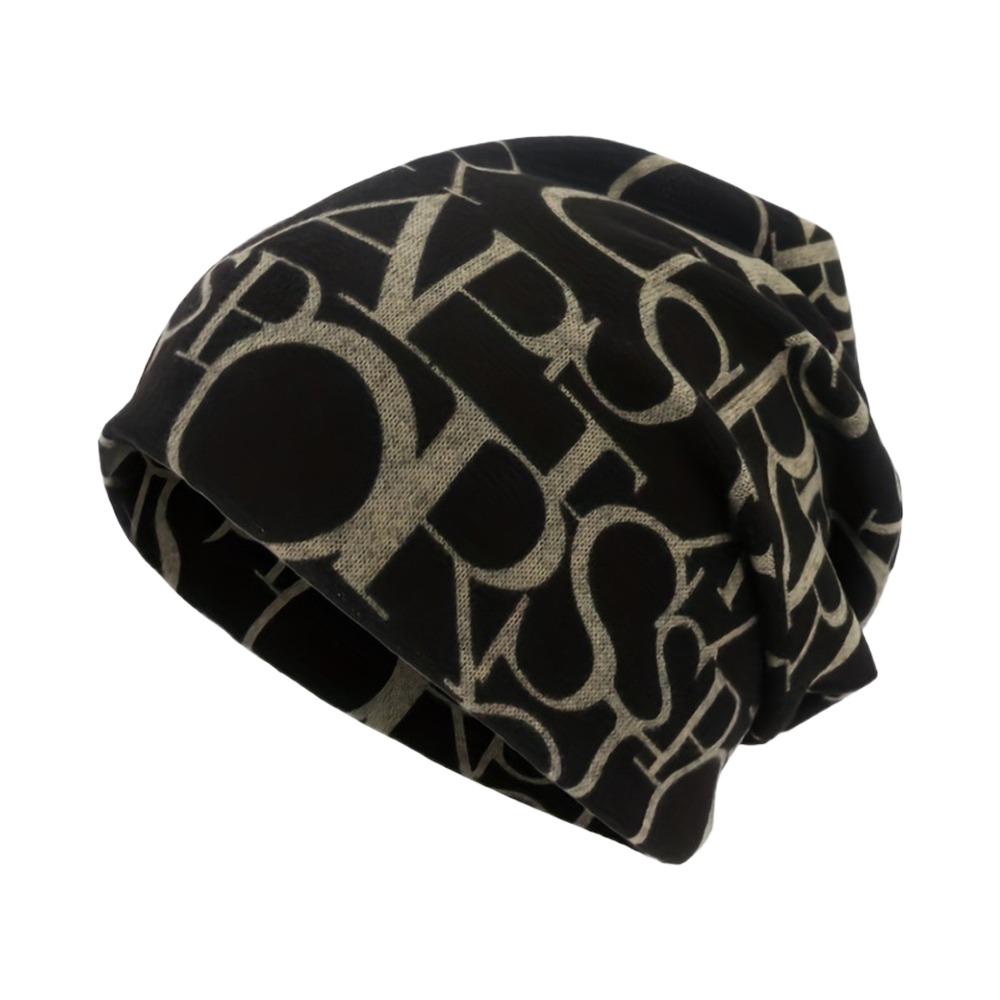 Contrasting Colors Pullover Hat Multifunctional Scarf Pullover Hat Casual Hedging Cap Plaid Print Keep Warm Women's Pile Hat