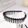 Matte Black Hair Hoop Non-Slip HairBand Female All-Match Press Hair Head Buckle Bezel Headband Girl Serrated Hair Accessories