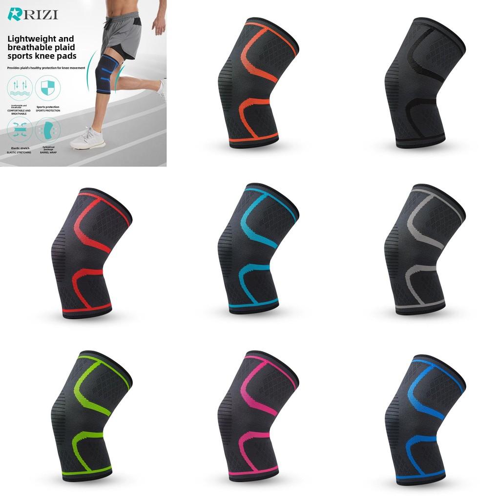 Fitness Knieprotektoren mit dehnbarem Nylongewebe und rutschfestem Design für Jogging und sportliche Aktivitäten