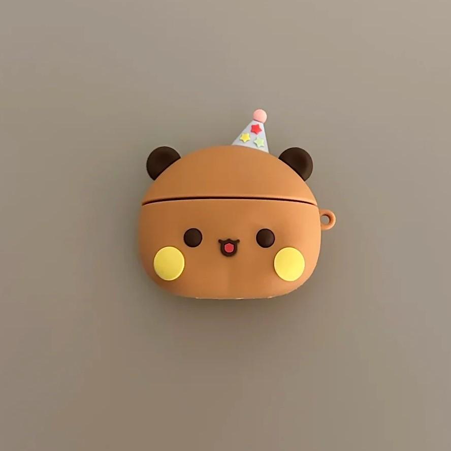Cute AirPods pro1 apple bluetooth headset case 1/1 generation cartoon bear protective case for women