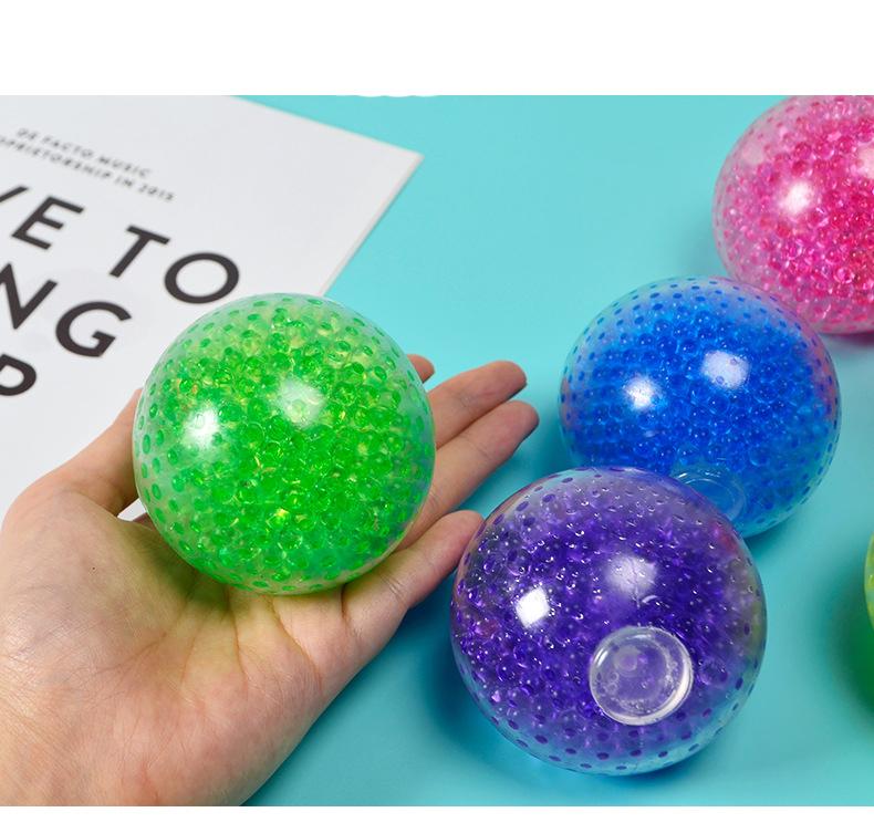 Colored Netless Bead Ball Colored Water Bead Ventilatory Ball Adult and Child Squeeze Squish Stress Relieving and Kneading Toys