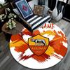 Tapis rond personnalisé AS Roma, Tapis pour salon, chambre à coucher, canapé, salle de jeux, Tapis de sol antidérapant