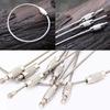 5 Pz/10 Pz Cavo Metallico Anello Blocco a Vite Gadget Anello Portachiavi Acciaio Inossidabile Portachiavi Etichetta Corda Cerchio Corda da Campeggio Raccordi
