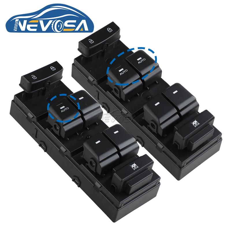 NEVOSA 93570-C1000 93570-C1010 1 / 2 AUTO Front Left Power Window Switch Master Button For Hyundai Sonata 2015 2016 2017 18