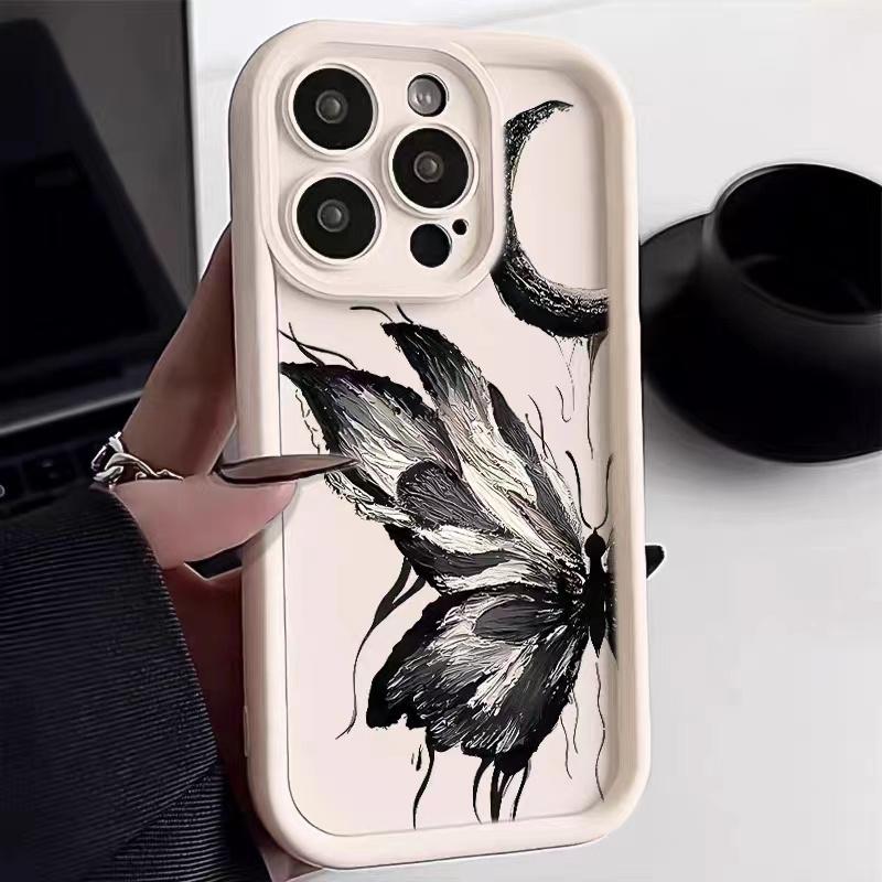 Art Oil Painting Butterfly Case for Xiaomi Redmi Note 12 13 11 Pro Plus 11S 10S 10 9 Pro Max Case For Redmi 14C 13C 12C Cover