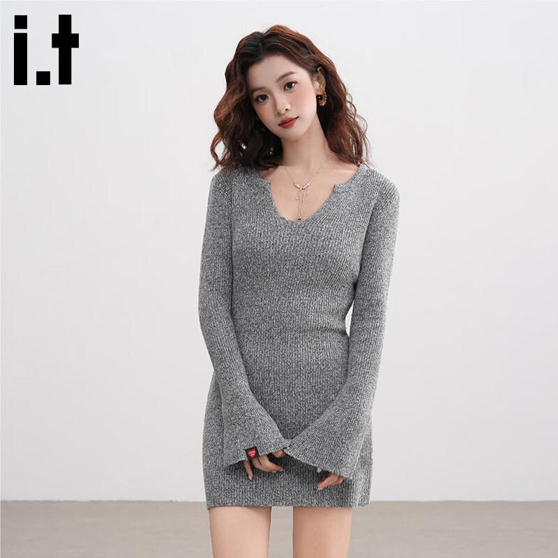 :CHOCOOLATEit Women s V-Neck Knit Dress M
