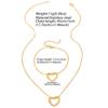Simple  Hot Selling Hollow-out Peach Heart Fashion Sweet Simple Clavicle Chain Stainless Steel Necklace Bracelet  Set