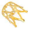 Nail Art Pen Holder Display Alloy Crown Shape Nail Art Brush Stand Manicure ToolsGold